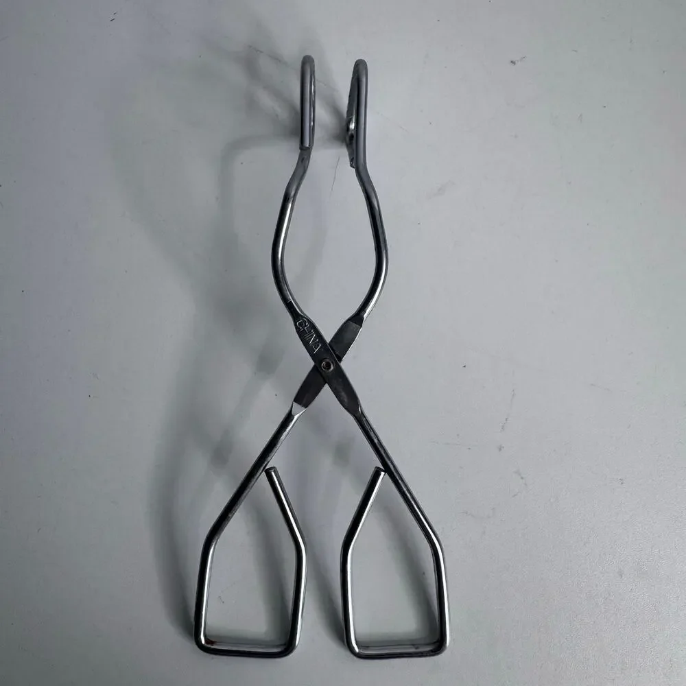 VTG Ecko Metal Kitchen Utensil Hotdog Grabber Gripper Tongs 8in